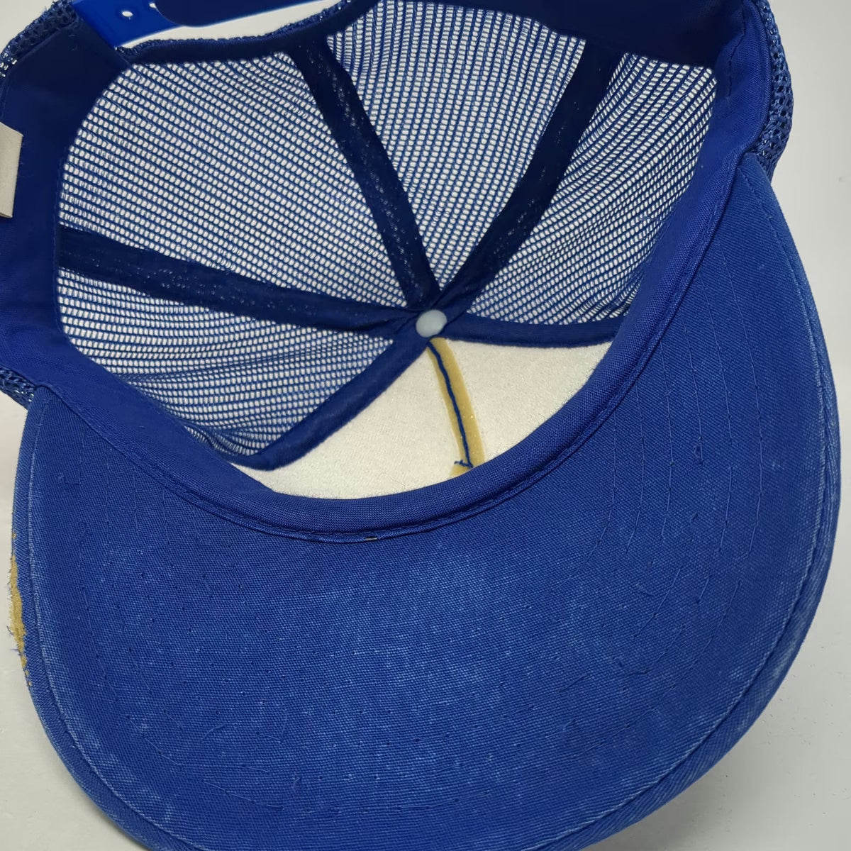 Yupoong Trucker Hat Blue One Size Smith Auto Electric Mesh Snapback 5 Panel Logo