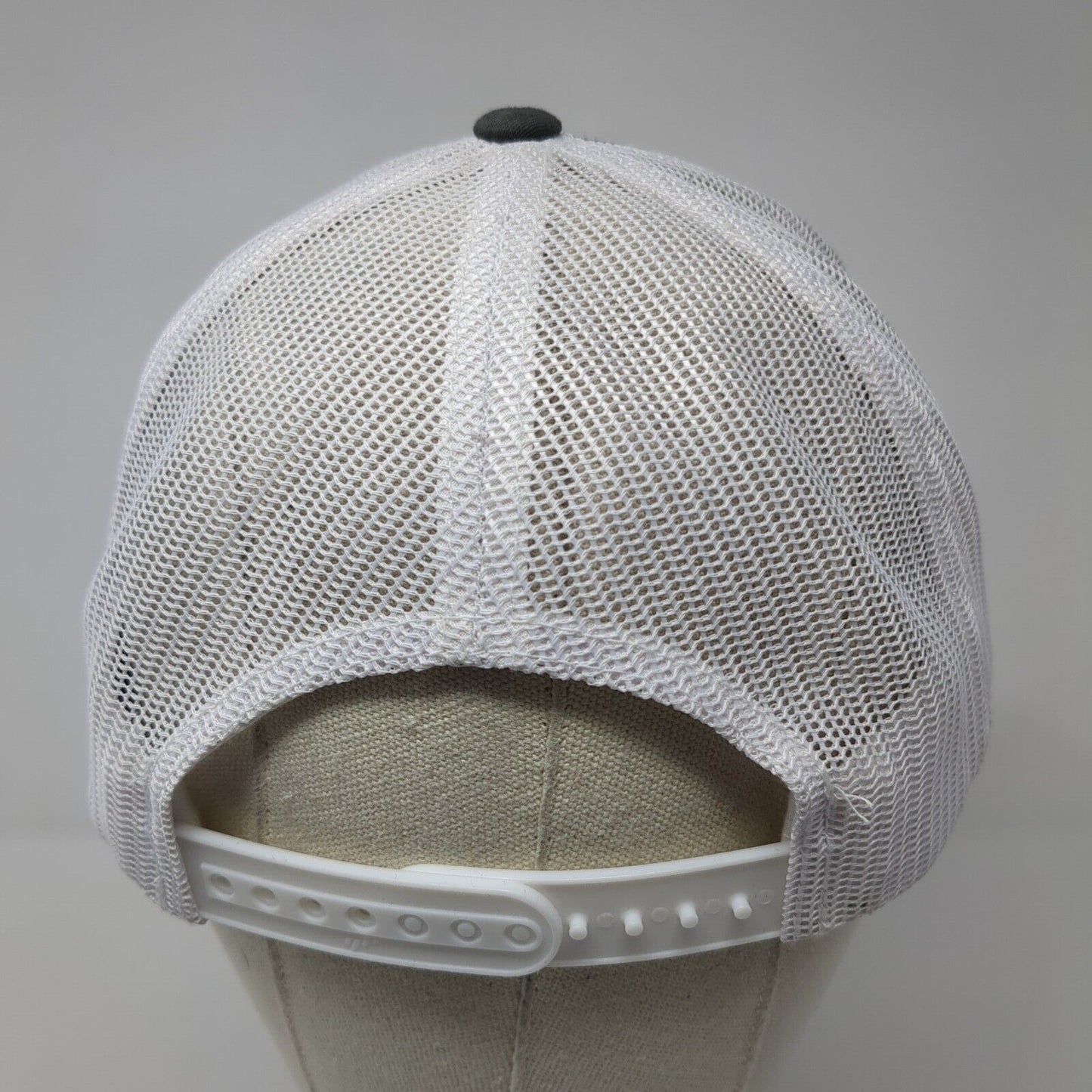 Fathom Realty Snapback Mesh Back Trucker Hat Gray One Size Yupoong