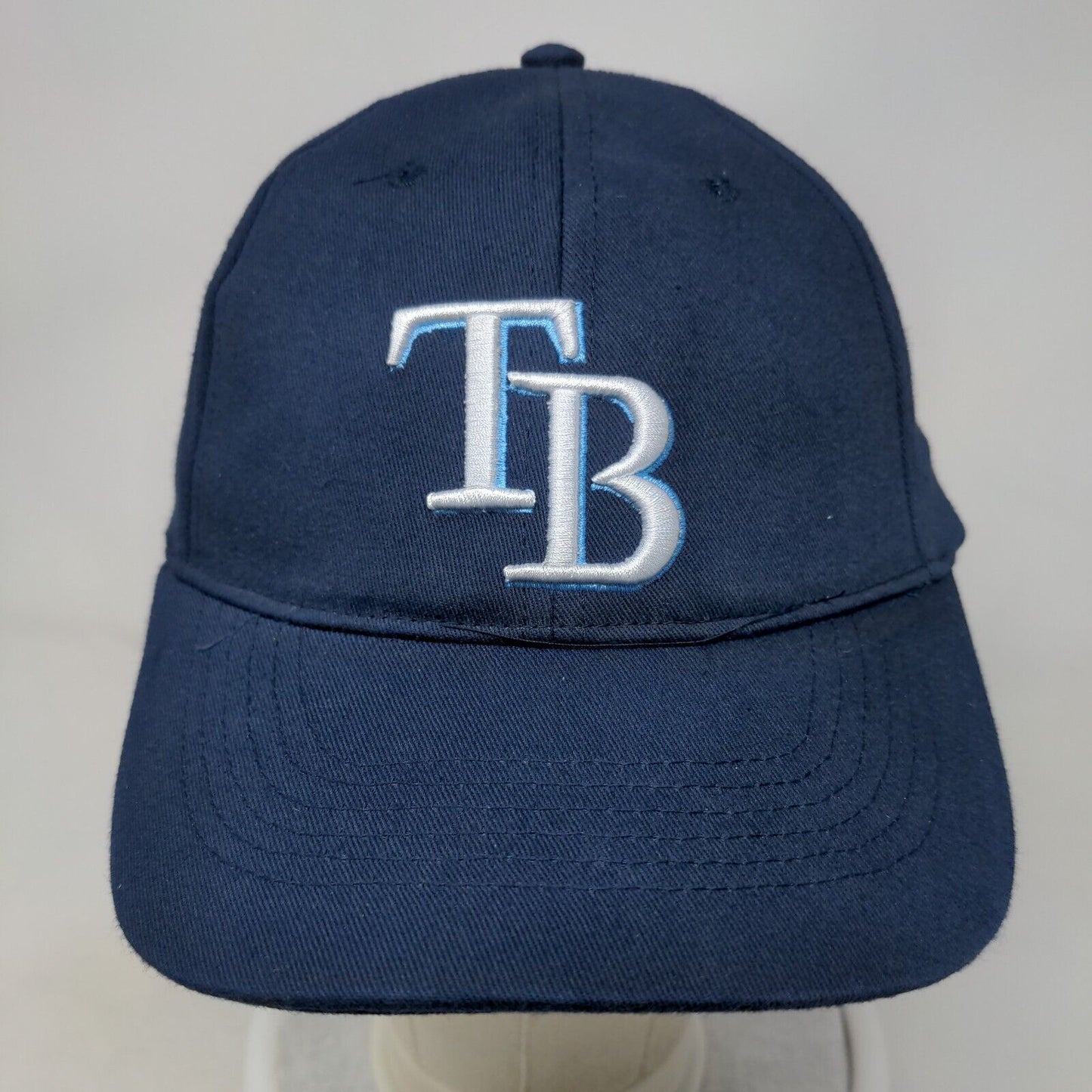 Tampa Bay Rays Snapback Hat Blue Embroidered Logo 100% Cotton MLB