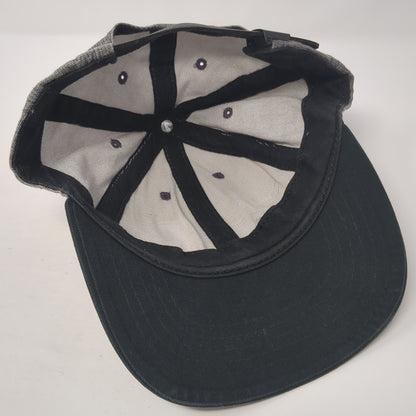 Unbranded Slideback Hat Gray One Size Adjustable Leather Strap Blank