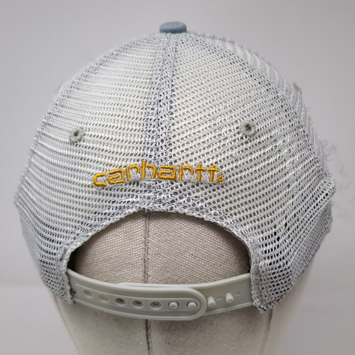 Carhartt Blue Trucker Hat One Size Snapback Mesh Back Embroidered Logo Patch