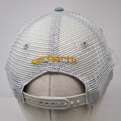 Carhartt Blue Trucker Hat One Size Snapback Mesh Back Embroidered Logo Patch