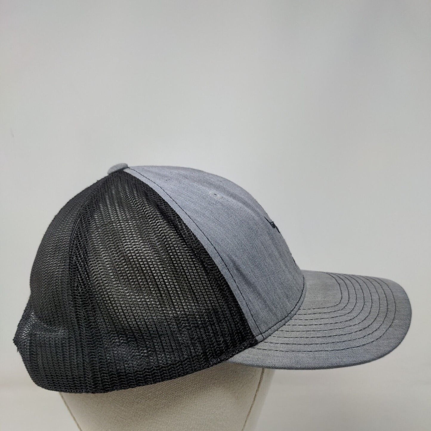 Dupree Farms Snapback Trucker Hat Gray One Size Embroidered Mesh Back Richardson