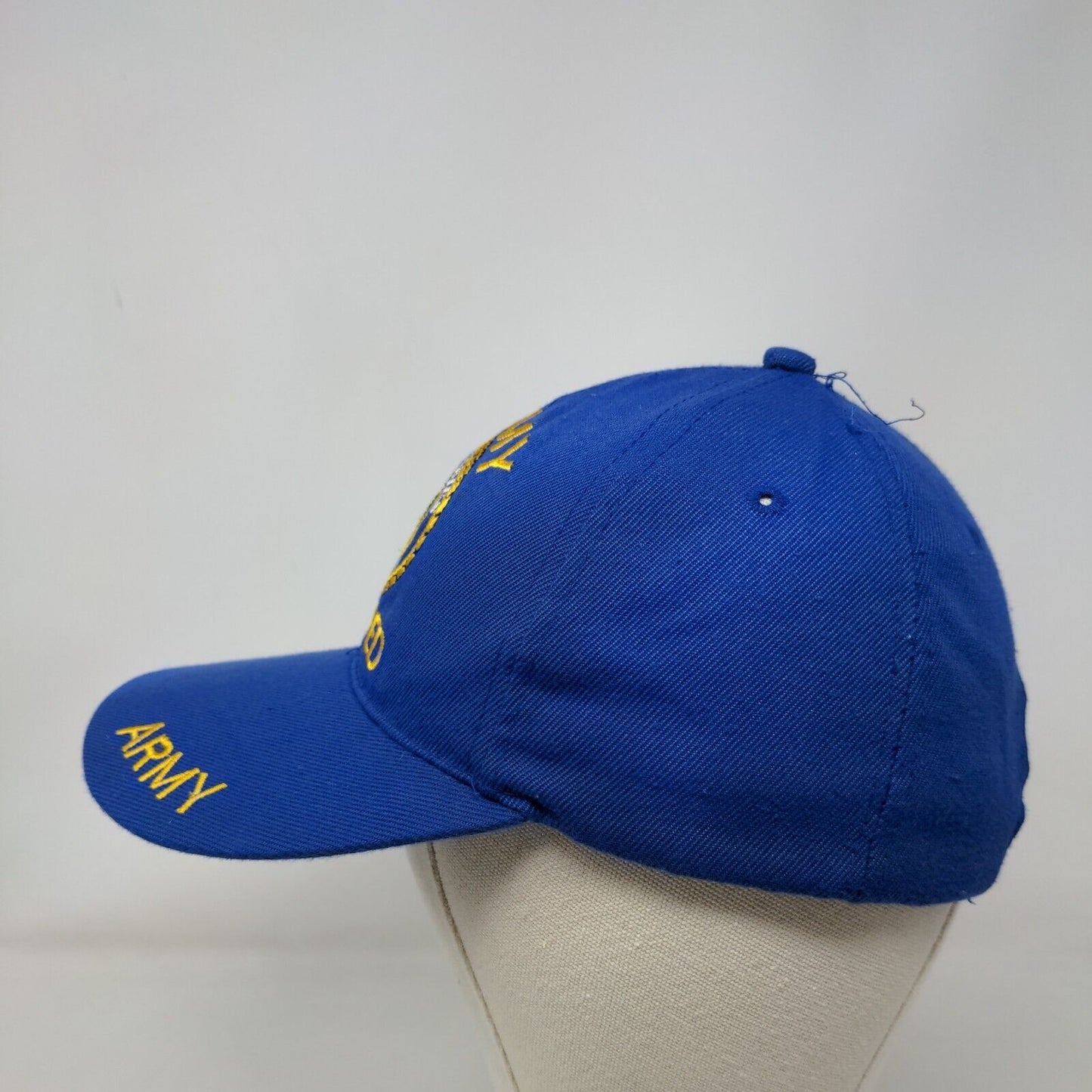 United States Army Retired Strapback Hat Blue One Size Embroidered 6 Panel