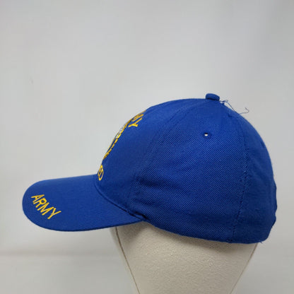United States Army Retired Strapback Hat Blue One Size Embroidered 6 Panel