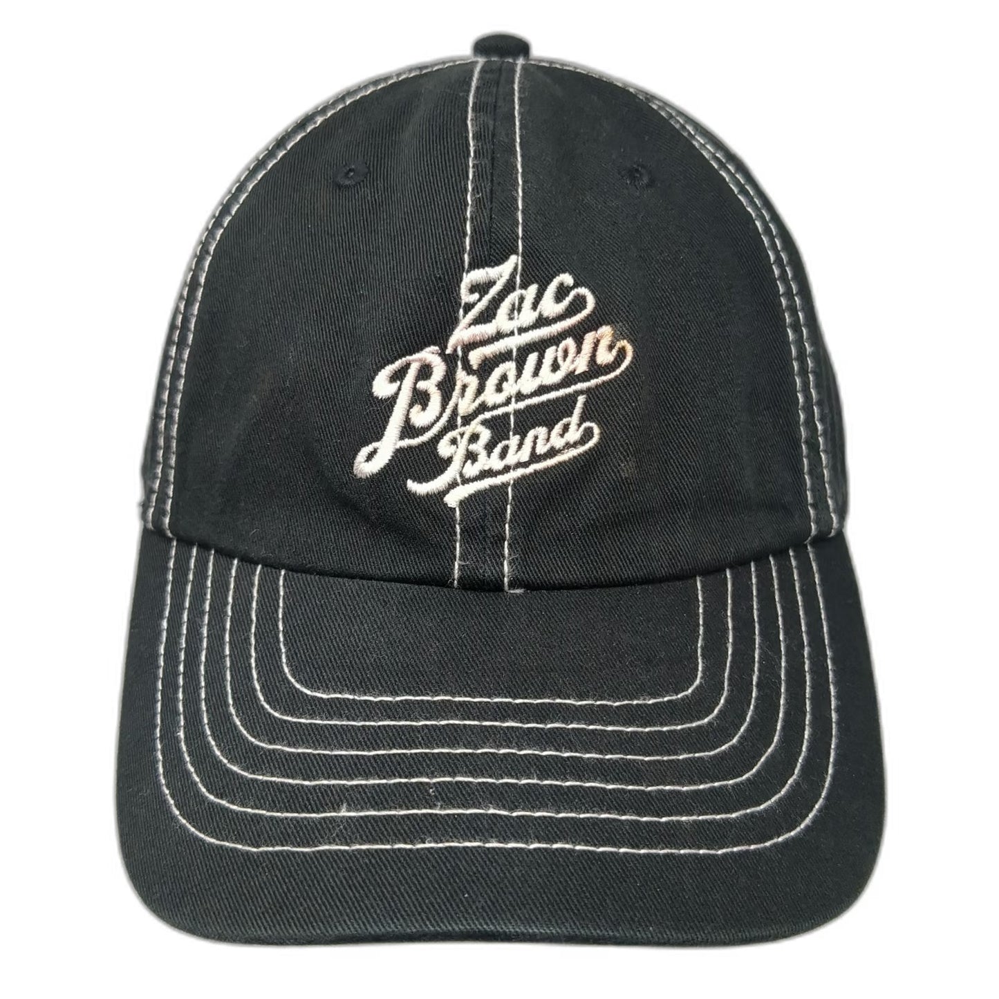 Hit Wear Zac Brown Band Baseball Cap Black White One Size Contrast Stitching hat