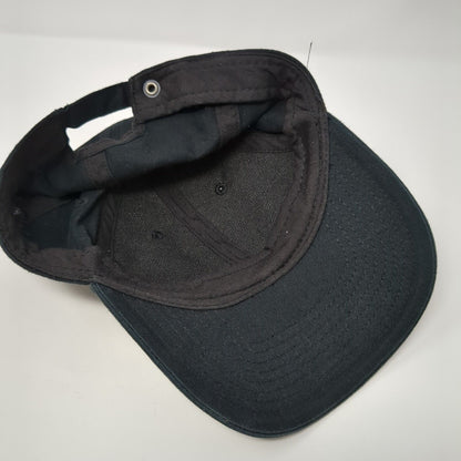 Unbranded Slideback Hat Black One Size Solid Adjustable Blank 6 Panel