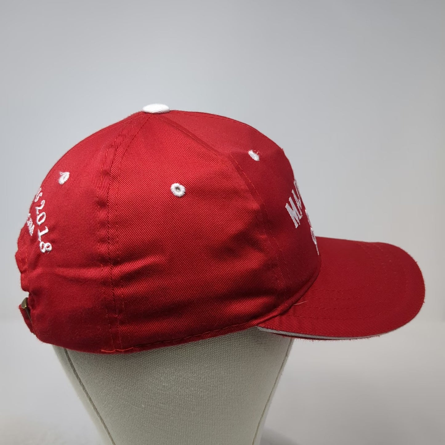 Red Majestic Resorts Punta Cana Christmas 2018 Slideback Baseball Cap Hat OSFM