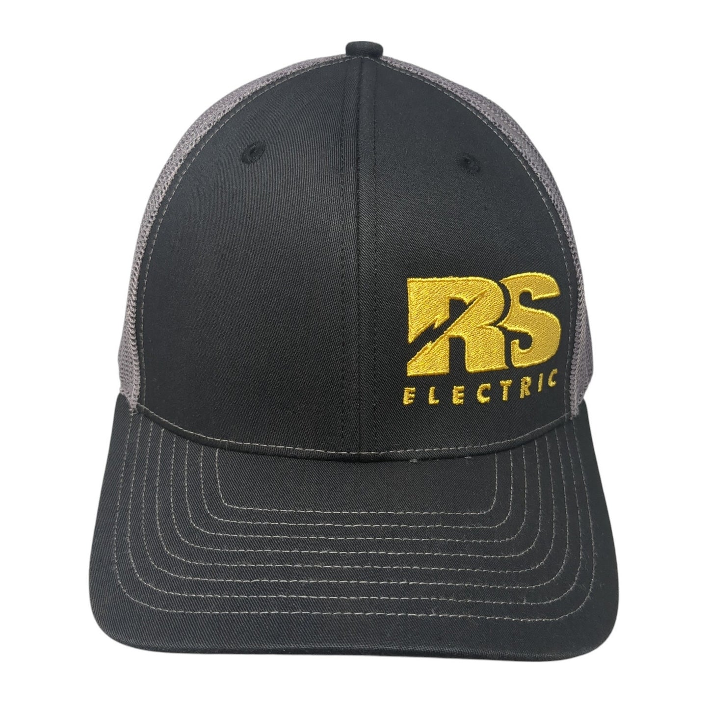 RS Electric Snapback Mesh Back Trucker Hat Black One Size Richardson