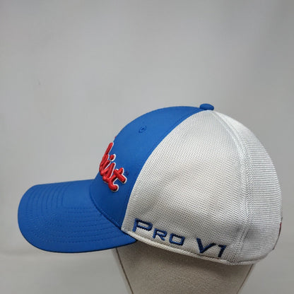Titleist Pro V1 FJ Fitted Hat Blue Small/Medium Colorblock New Era