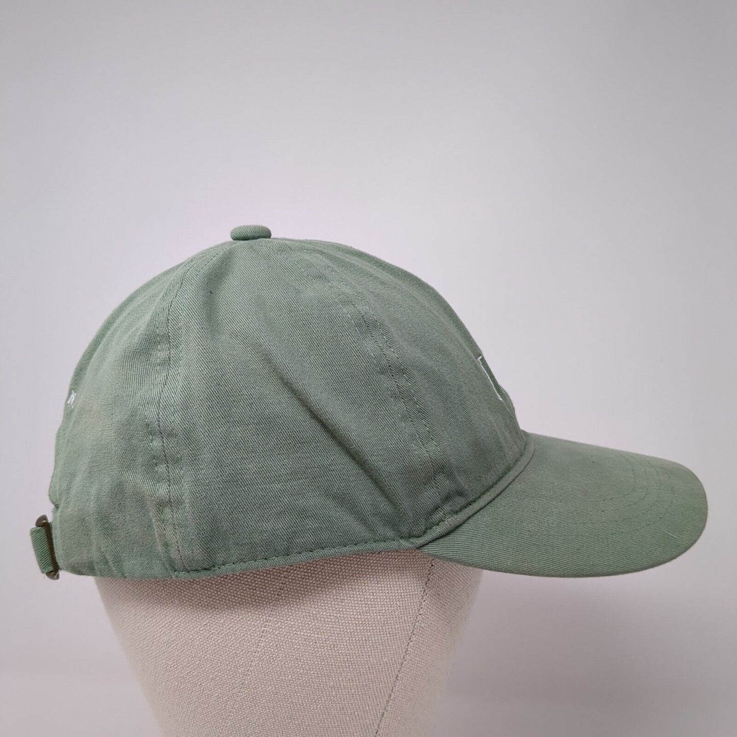 Strong Slideback Hat Green One Size Embroidered Rae Dunn Solid 6 Panel