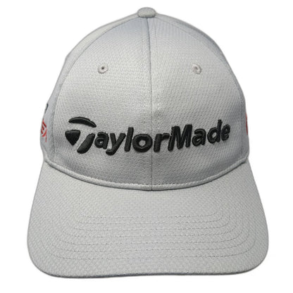 TaylorMade Baseball Cap Gray XL Fitted R15 Aero Burner Flexfit Golf Sport Hat