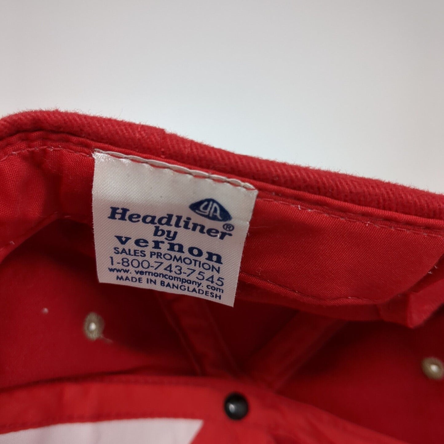 Electrical Wholesale Strapback Hat Red One Size Embroidered Colorblock