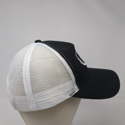 Crooked C8 Snapback Trucker Hat Black One Size Adjustable Mesh Back Cap America