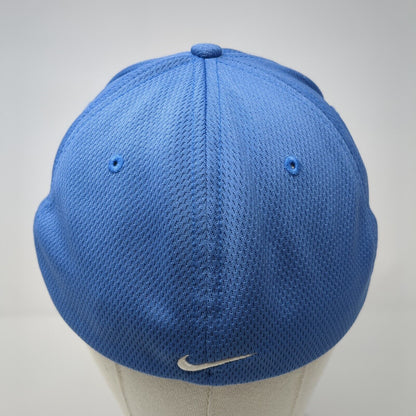 Idaho Trust Fitted Golf Hat Blue M/L Embroidered Vented Holes 6 Panel Nike