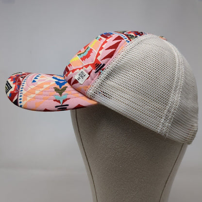 Billabong Snapback Mesh Back Trucker Hat Multi One Size Geo Aztec