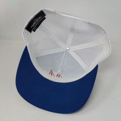 Letter M Snapback Mesh Back Trucker Hat Blue One Size Pacific Headwear