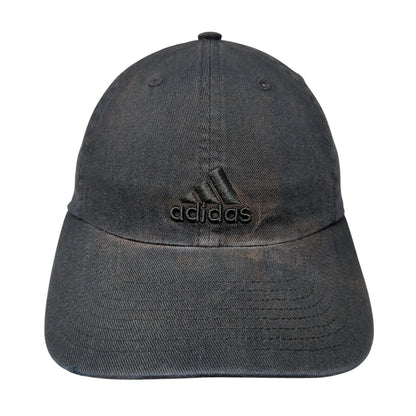 Adidas Slideback Hat Black One Size Adjustable Embroidered 3 Stripes