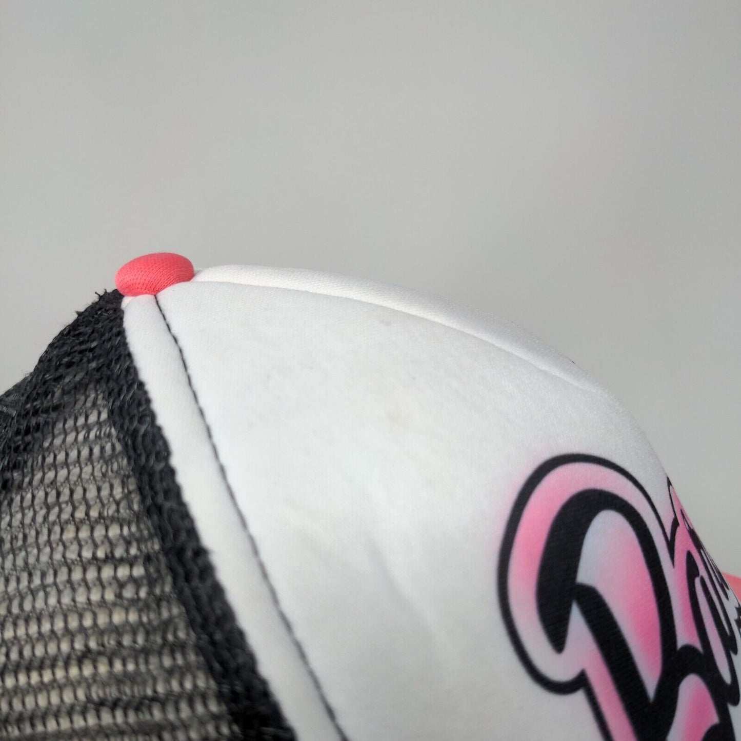 Barbie Snapback Trucker Hat Multicolor One Size Colorblock Mesh Back 6 Panel