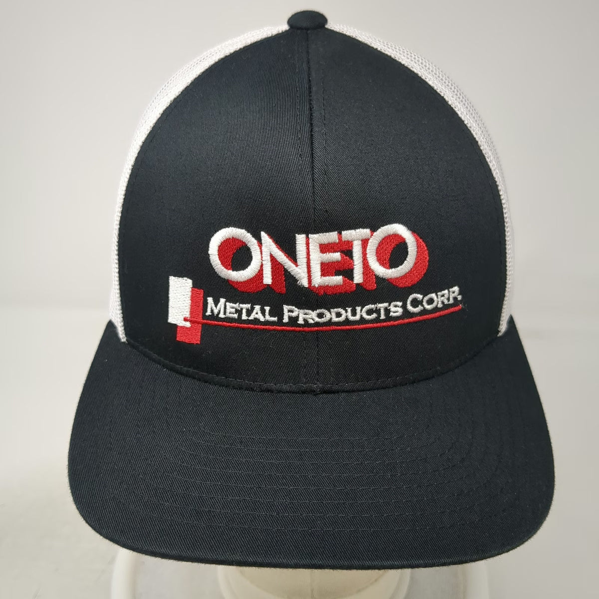 Pacific Headwear Trucker Hat Black One Size Mesh Back Snapback Oneto Metal Corp