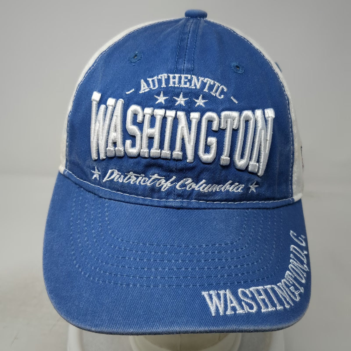 DC One Wholesale Baseball Cap Blue White One Size Washington DC USA Flag Hat