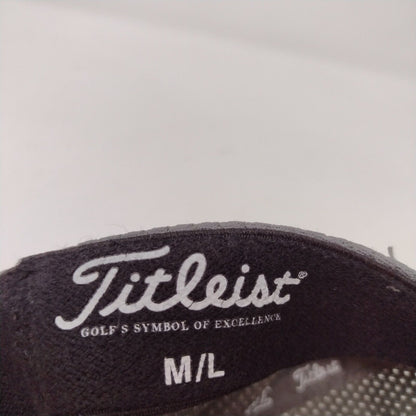 Titleist Pro V1 FJ Fitted Golf Hat Gray M/L Embroidered Vented Holes 6 Panel