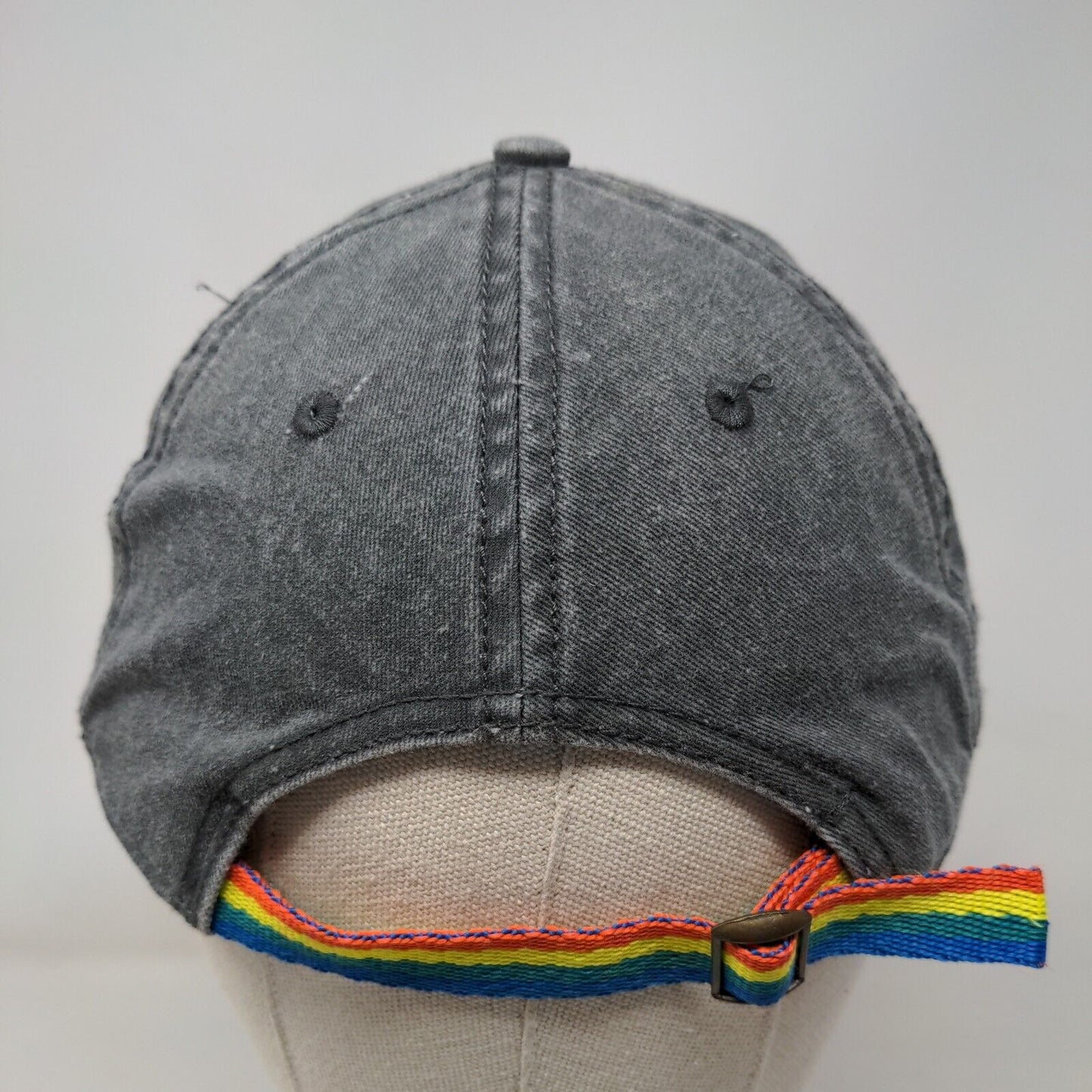 Blessed Slideback Hat Gray OSFM Adjustable Embroidered Rainbow Home Free