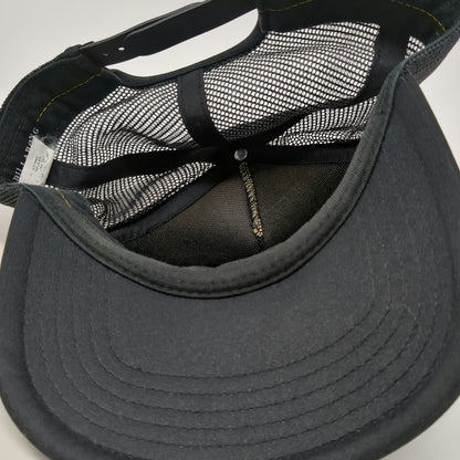 Billabong Trucker Hat Black One Size Tie-Dye Rainbow Stripe Mesh Snapback