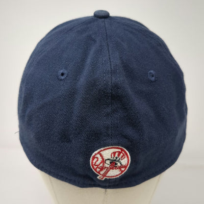 New Era New York Yankees MLB Baseball Cap Blue L 39THIRTY Stretch Fit Hat Logo