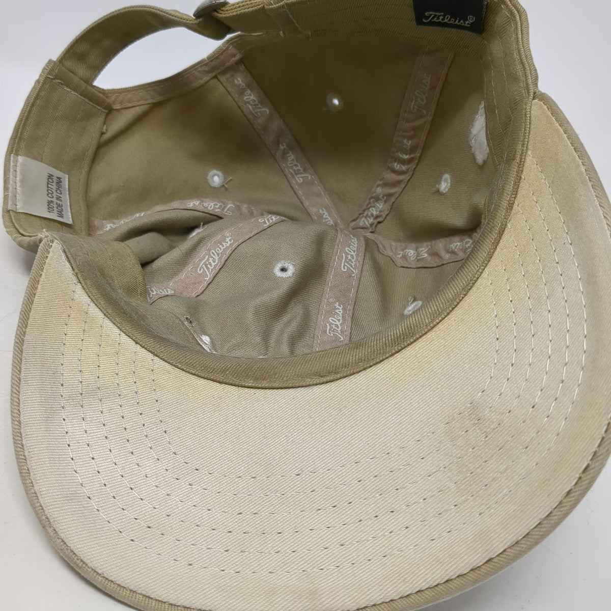 Titleist Baseball Cap Beige One Size Callippe Preserve Golf Slideback Cotton Hat