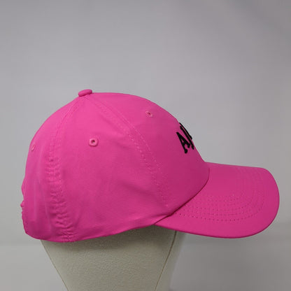 AJGA Strapback Hat Pink Small Fit Adjustable Embroidered Imperial Polyester