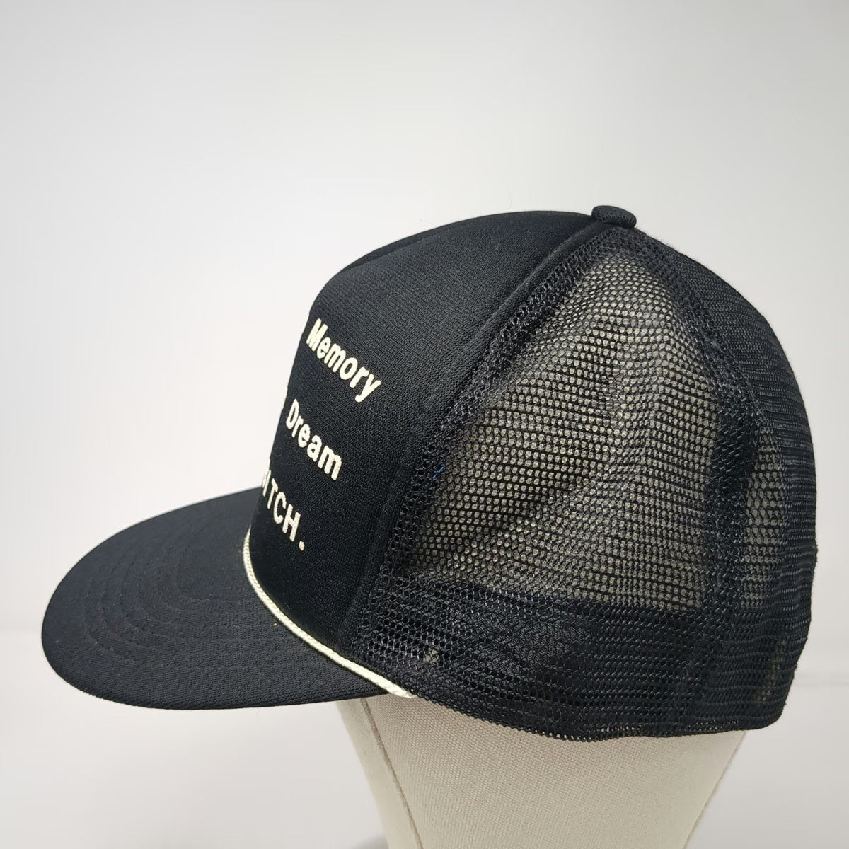 Advenco Trucker Hat Black Mesh Back Snapback Rope Graphic Funny Tomorrow a B**CH