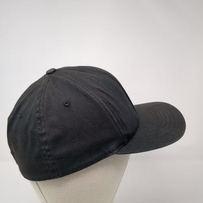 Fox Racing Flexfit Cap Black White Riders Co Graphic Embroidered Logo Hat Size M