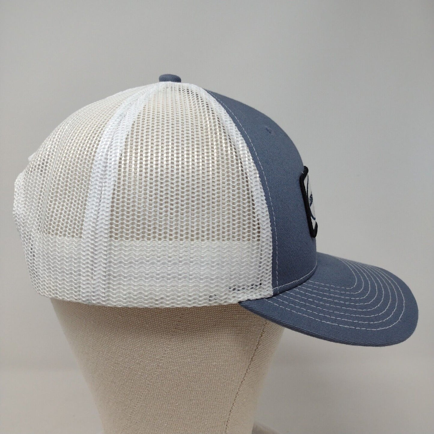 Leisure Supply HASA Snapback Trucker Hat Blue OSFM Adjustable Mesh Fahrenheit