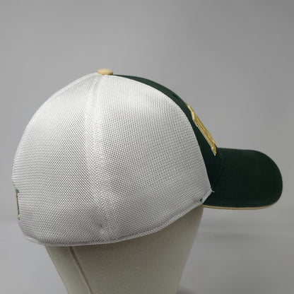The Game Baseball Cap Green One Size Rocky Bear Mesh Hat A-Flex Mascot Curved
