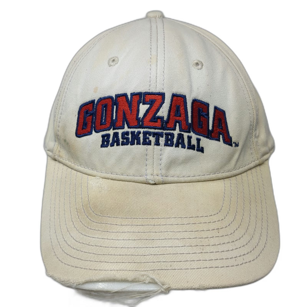 The Game Gonzaga Bulldogs NCAA Basketball Hat Beige One Size Slideback Cotton