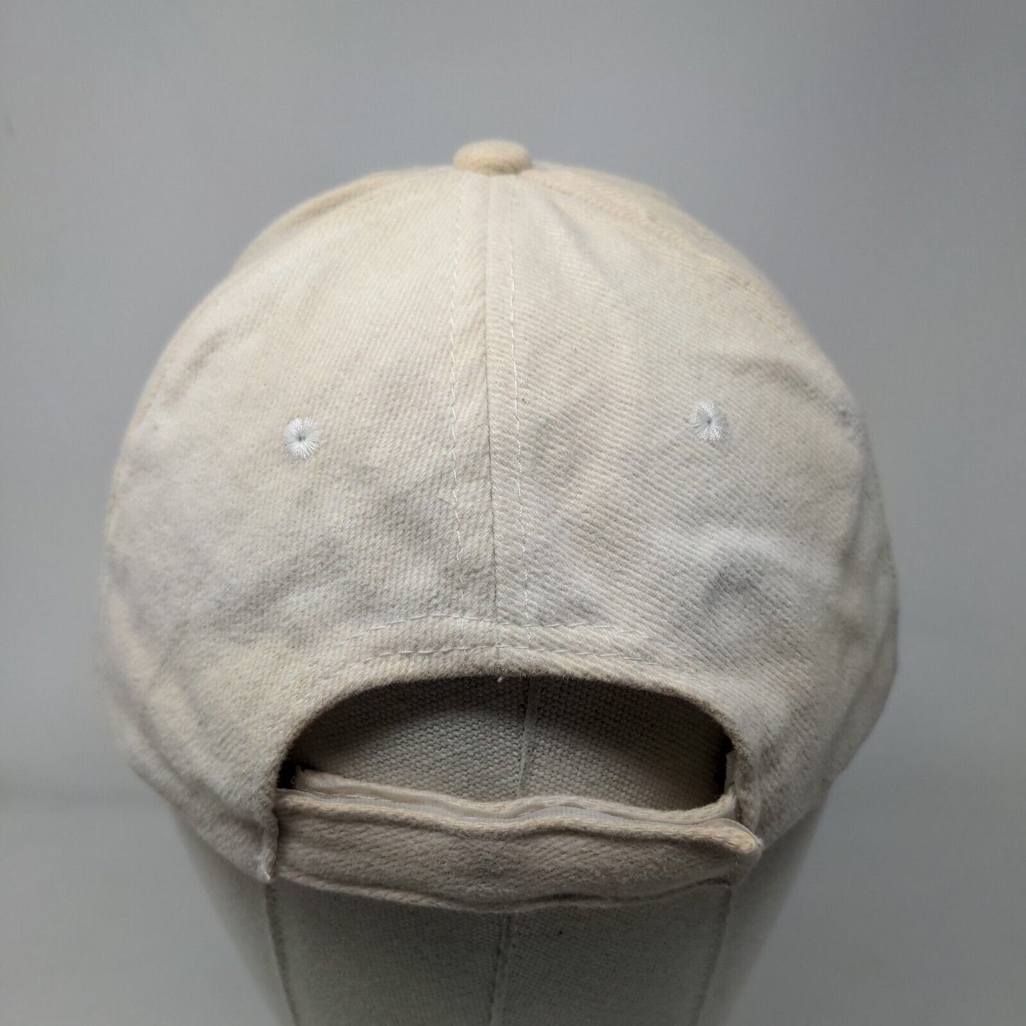 Rama Consulting & International Strapback Hat Cream One Size Adjustable Cotton