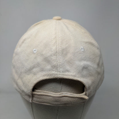 Rama Consulting & International Strapback Hat Cream One Size Adjustable Cotton