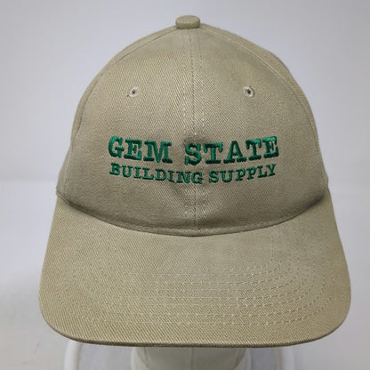 Headliner Gem State Building Supply Baseball Cap Brown One Size Slideback Hat