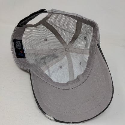 Cat Mom Paw Strapback Mesh Back Trucker Hat Gray OSFA 6 Panel HG