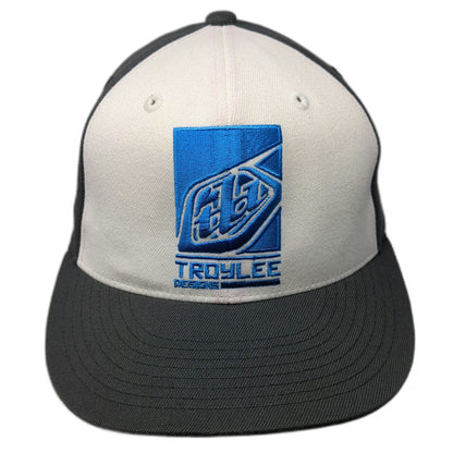 Troy Lee Designs Baseball Cap Gray M Flexfit 210 Fitted TLD Logo Moto MX Hat