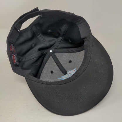 Florida Marlins Strapback Hat Black OSFM Embroidered Logo OC Sports