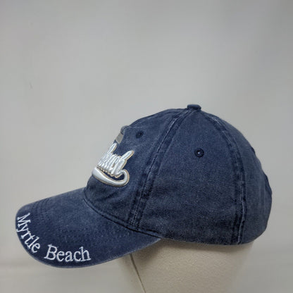 South Carolina Myrtle Beach Strapback Hat Blue One Size Adjustable Lucky 7 USA