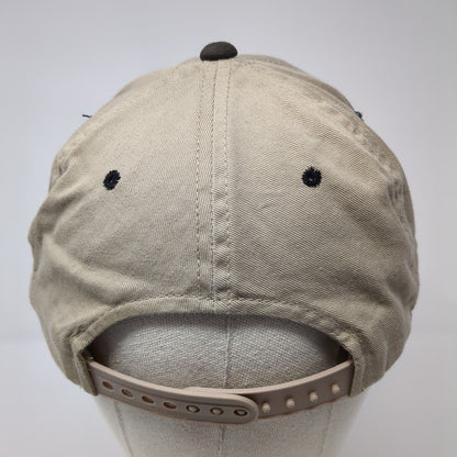 ADM Mound City IL Snapback Hat Tan One Size Adjustable Vented Holes OC