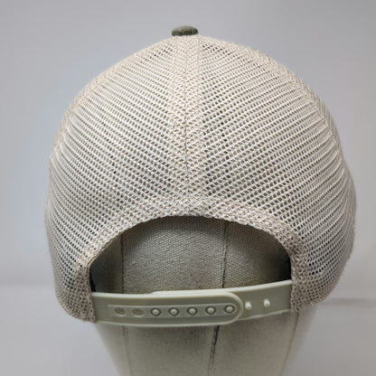 American Needle Trucker Hat Green One Size Mesh Back Snapback Blank Cotton Hat