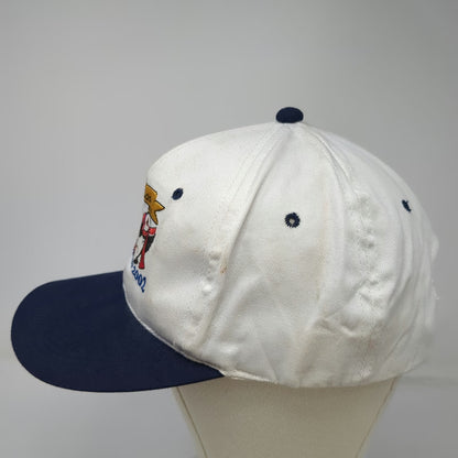 Young An Snapback Hat White 65th Anniversary Puffin 1937-2002 Cotton Vintage
