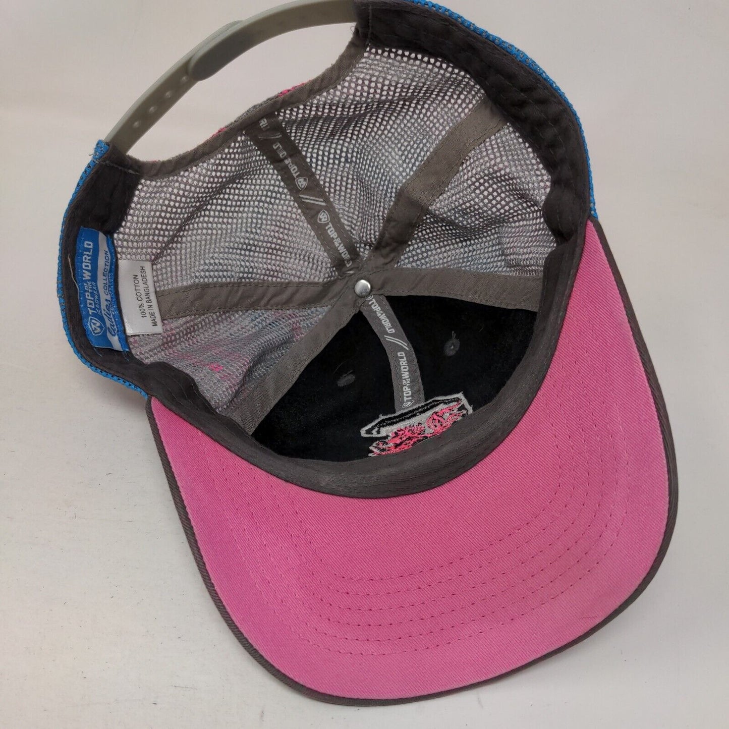 South Carolina Gamecocks Women's Snapback Mesh Back Hat Gray Colorful NCAA