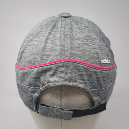 Adidas 3 Stripes Strapback Hat Gray One Size Adjustable Piping Outdoor