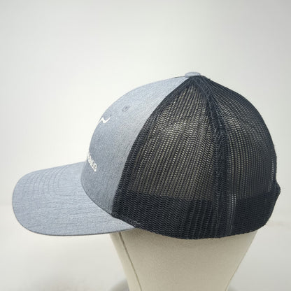 Richardson Trucker Hat Gray L Wildhorse Springs Ranch Mesh Snapback Steer Hat
