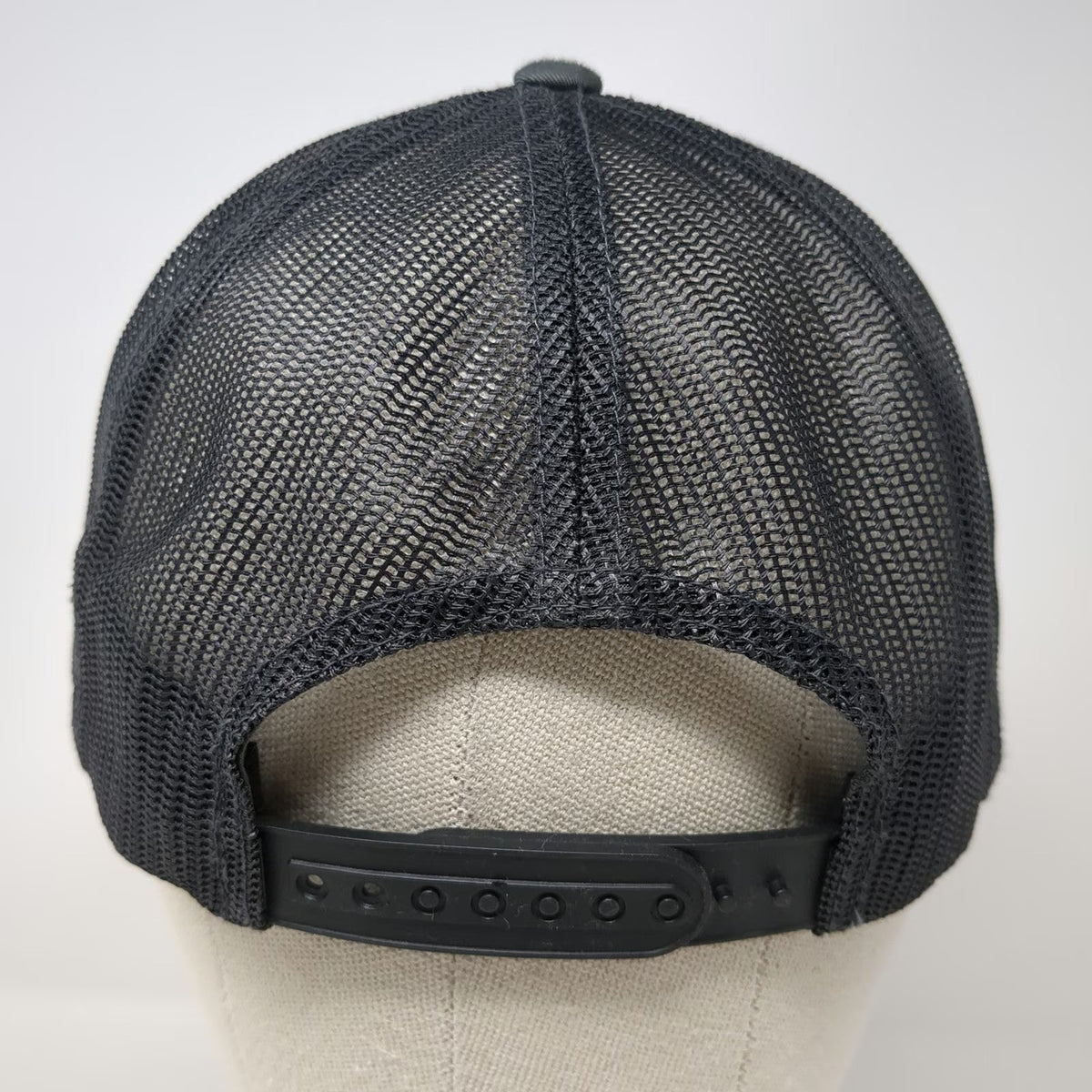 Yupoong Baard Logo Snapback Gray One Size Hat Mesh Back Flat Brim Trucker Beer
